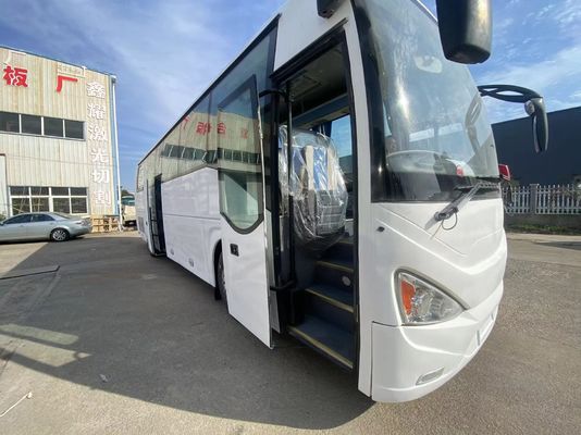 Autocarros usados de 50 lugares de alta capacidade para fábricas e escolas caixa de engrenagens manual
