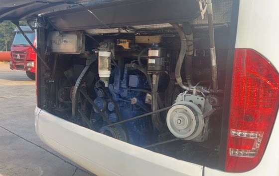Autobus de autocarro de dois andares usado, com 65 lugares, com padrão de emissões Euro 3